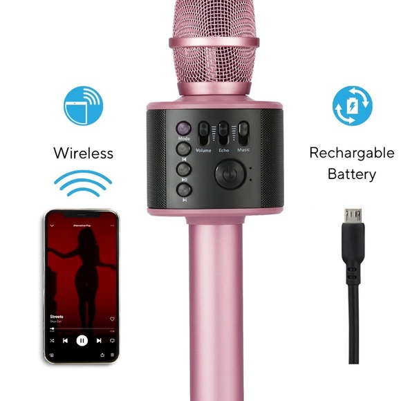 Core Innovations Wireless Bluetooth Karaoke Microphone w/Built-in Speakers NEW!! - Picture 3 of 10